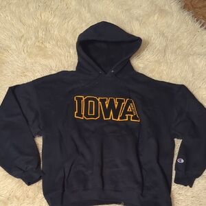 Champion Iowa Hawkeyes Team Arch Reverse Weave Pullover Hoodie - XXL